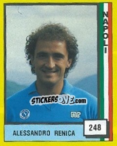 Cromo Alessandro Renica - Il Grande Calcio 1990 - Vallardi