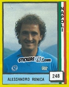 Cromo Alessandro Renica - Il Grande Calcio 1990 n. 248 - Vallardi