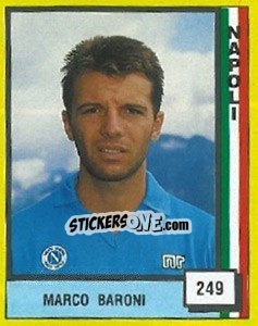 Cromo Marco Baroni - Il Grande Calcio 1990 - Vallardi
