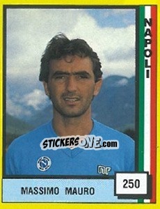 Figurina Massimo Mauro - Il Grande Calcio 1990 - Vallardi