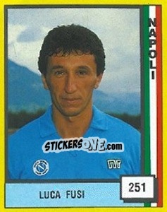 Figurina Luca Fusi - Il Grande Calcio 1990 - Vallardi