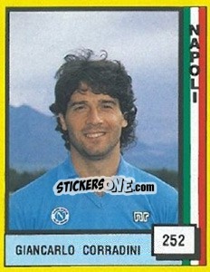 Sticker Giancarlo Corradini - Il Grande Calcio 1990 n. 252 - Vallardi