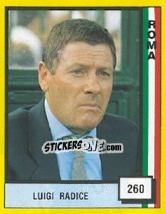 Sticker Luigi Radice - Il Grande Calcio 1990 n. 260 - Vallardi