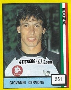 Figurina Giovanni Cervone - Il Grande Calcio 1990 - Vallardi