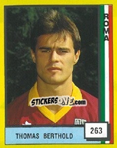 Sticker Thomas Berthold - Il Grande Calcio 1990 n. 263 - Vallardi