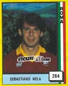 Cromo Sebastiano Nela - Il Grande Calcio 1990 - Vallardi