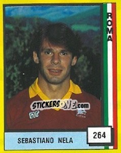 Sticker Sebastiano Nela - Il Grande Calcio 1990 n. 264 - Vallardi