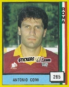 Cromo Antonio Comi - Il Grande Calcio 1990 - Vallardi