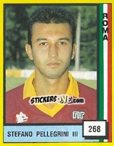 Figurina Stefano Pellegnini III - Il Grande Calcio 1990 n. 268 - Vallardi