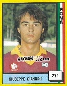 Cromo Giuseppe Giannini - Il Grande Calcio 1990 - Vallardi