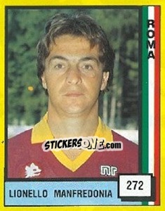 Sticker Lionello Manfredonia - Il Grande Calcio 1990 n. 272 - Vallardi