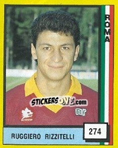 Cromo Ruggiero Rizzitelli - Il Grande Calcio 1990 - Vallardi