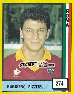 Sticker Ruggiero Rizzitelli - Il Grande Calcio 1990 n. 274 - Vallardi
