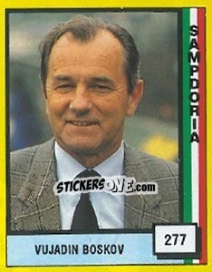 Sticker Vujadin Boskov - Il Grande Calcio 1990 n. 277 - Vallardi