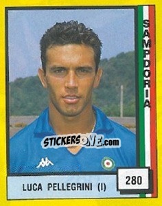 Figurina Luca Pellegrini (I) - Il Grande Calcio 1990 - Vallardi