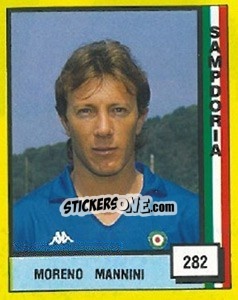 Sticker Moreno Mannini - Il Grande Calcio 1990 - Vallardi