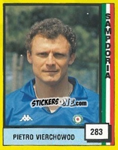 Sticker Pietro Vierchowod - Il Grande Calcio 1990 n. 283 - Vallardi