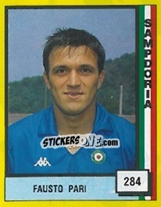 Cromo Fausto Pari - Il Grande Calcio 1990 - Vallardi