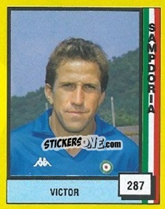 Figurina Victor - Il Grande Calcio 1990 - Vallardi