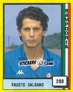 Sticker Fausto Salsano - Il Grande Calcio 1990 n. 288 - Vallardi