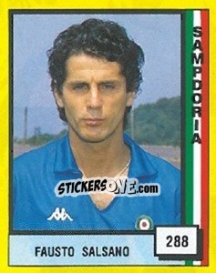 Sticker Fausto Salsano - Il Grande Calcio 1990 - Vallardi