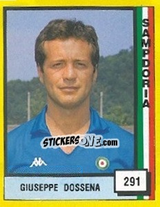 Sticker Giuseppe Dossena - Il Grande Calcio 1990 n. 291 - Vallardi