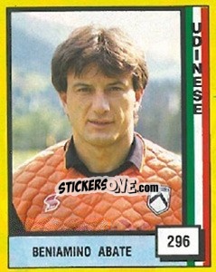 Sticker Beniamino Abate - Il Grande Calcio 1990 - Vallardi