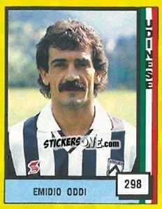 Sticker Emidio Oddi - Il Grande Calcio 1990 n. 298 - Vallardi