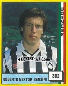 Sticker Roberto Nestor Sensini - Il Grande Calcio 1990 n. 302 - Vallardi
