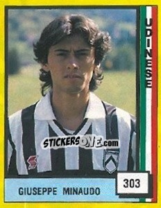 Cromo Giuseppe Minaudo - Il Grande Calcio 1990 - Vallardi