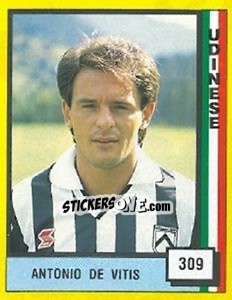 Figurina Antonio De Vitis - Il Grande Calcio 1990 - Vallardi
