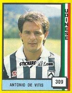 Sticker Antonio De Vitis - Il Grande Calcio 1990 n. 309 - Vallardi