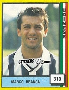 Figurina Marco Branca - Il Grande Calcio 1990 - Vallardi