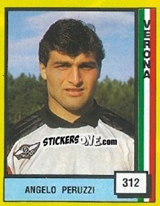 Sticker Angelo Peruzzi - Il Grande Calcio 1990 n. 312 - Vallardi