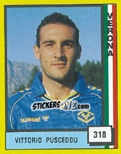 Sticker Vittorio Pusceddu - Il Grande Calcio 1990 n. 318 - Vallardi