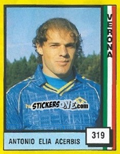 Sticker Antonio Elia Acerbis - Il Grande Calcio 1990 n. 319 - Vallardi