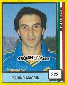 Figurina Marino Magrin - Il Grande Calcio 1990 - Vallardi