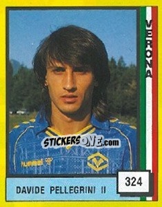 Figurina Davide Pellegrini II - Il Grande Calcio 1990 - Vallardi