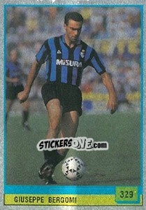 Sticker Giuseppe Bergomi - Il Grande Calcio 1990 n. 329 - Vallardi