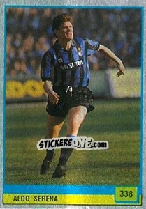 Sticker Aldo Serena - Il Grande Calcio 1990 - Vallardi