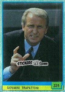 Sticker Giovanni Trapattoni - Il Grande Calcio 1990 n. 339 - Vallardi