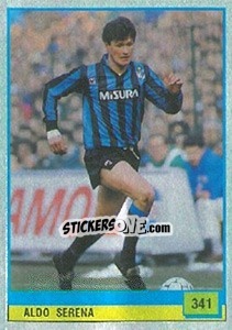 Sticker Aldo Serena - Il Grande Calcio 1990 n. 341 - Vallardi