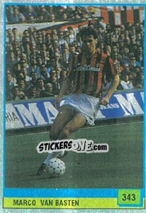 Sticker Marco van Basten - Il Grande Calcio 1990 n. 343 - Vallardi