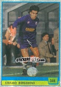 Sticker Stefano Borgonovo - Il Grande Calcio 1990 - Vallardi