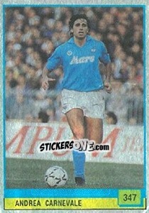 Cromo Andrea Carnevale - Il Grande Calcio 1990 n. 347 - Vallardi