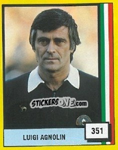 Sticker Luigi Agnolin - Il Grande Calcio 1990 n. 351 - Vallardi