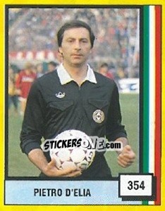 Figurina Pietro D'Elia - Il Grande Calcio 1990 - Vallardi