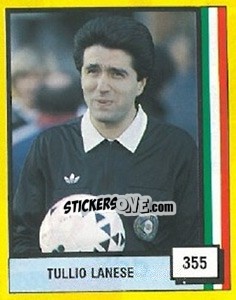 Sticker Tullio Lanese - Il Grande Calcio 1990 - Vallardi