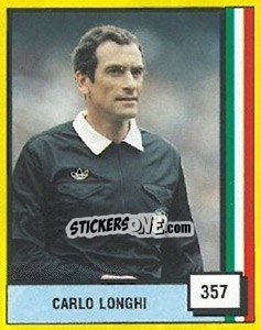 Sticker Carlo Longhi - Il Grande Calcio 1990 - Vallardi