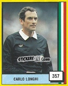 Sticker Carlo Longhi - Il Grande Calcio 1990 n. 357 - Vallardi
